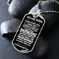 Son, Someday When The Pages Of My Life End, Dog Tag Necklace, Holiday
