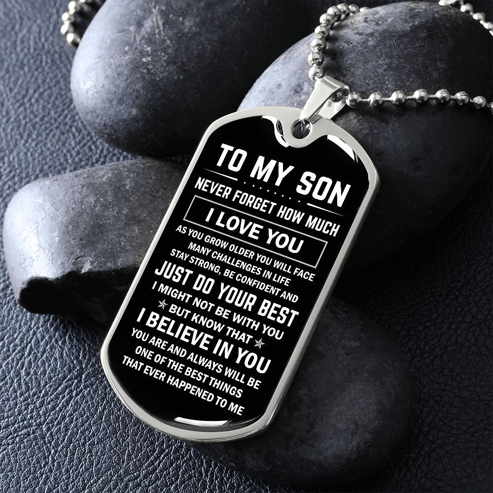 Son, As You Grow Older, Dog Tag Necklace, Holiday