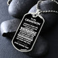 Grandson, Someday When The Pages Of My Life End, Personalized Dog Tag Necklace, Birthday, Holiday
