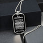 Grandson, Someday When The Pages Of My Life End, Personalized Dog Tag Necklace, Birthday, Holiday