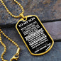 Son, Someday When The Pages Of My Life End, Dog Tag Necklace, Holiday