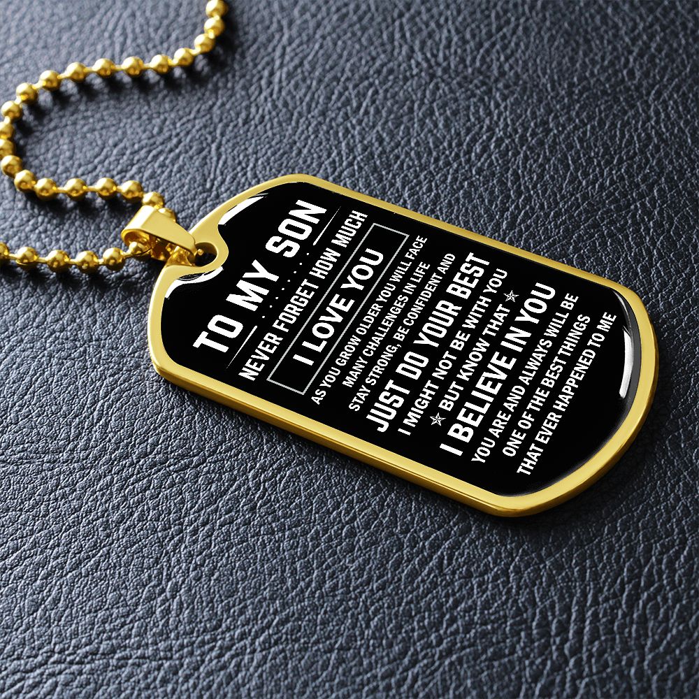 Son, As You Grow Older, Dog Tag Necklace, Holiday