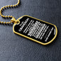 Grandson, Someday When The Pages Of My Life End, Personalized Dog Tag Necklace, Birthday, Holiday