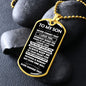 Son, Someday When The Pages Of My Life End, Dog Tag Necklace, Holiday