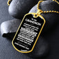 Grandson, Someday When The Pages Of My Life End, Personalized Dog Tag Necklace, Birthday, Holiday