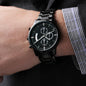 Dad Engraved Black Chronograph Watch, Holiday