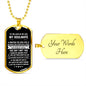 Soulmate, Love Of My Life, Personalized Dog Tag, Birthday, Holiday