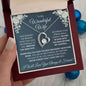 Wonderful Wife, Forever Love Necklace, Holiday