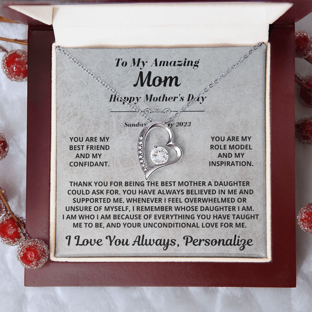 Mom Gift, Forever Love Necklace