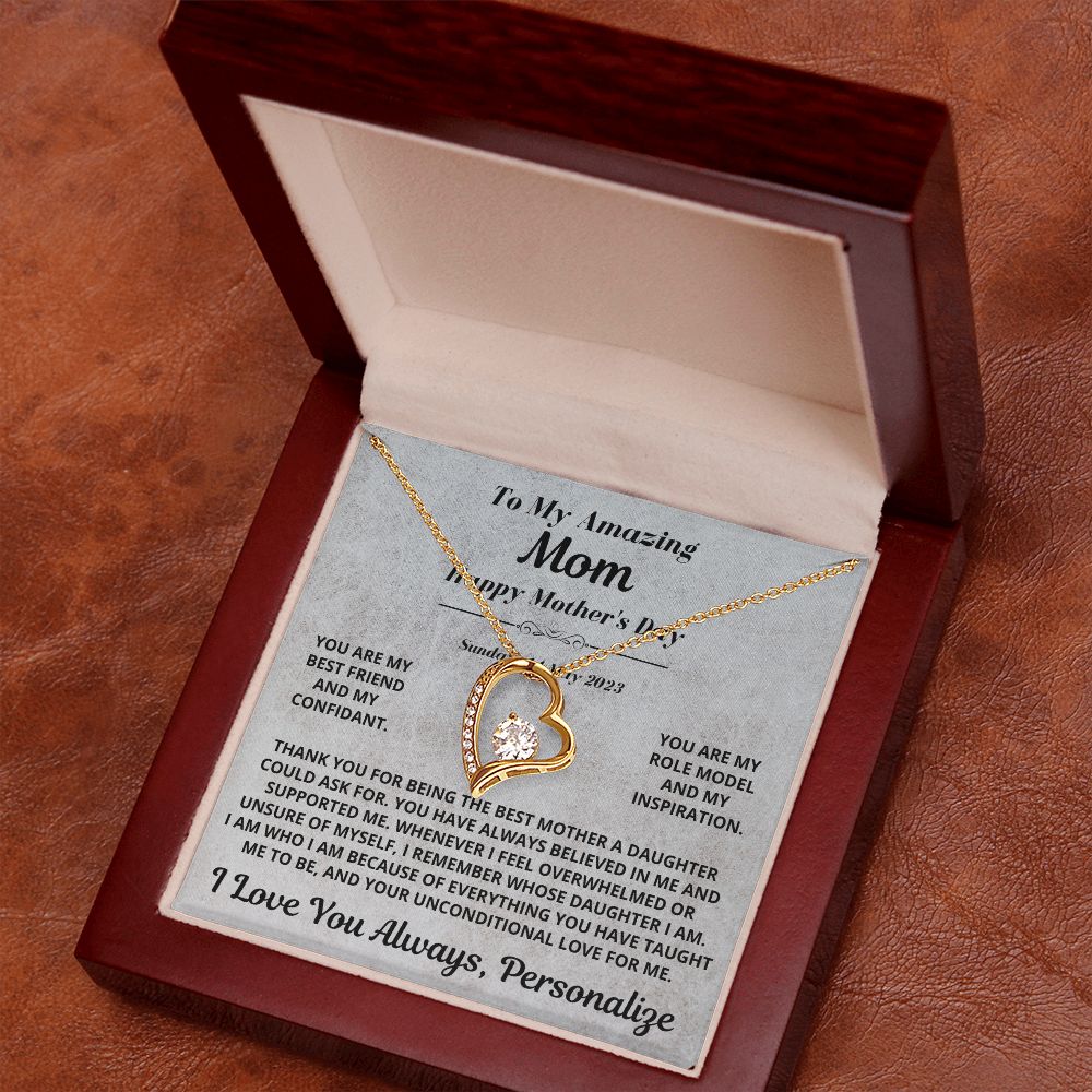 Mom Gift, Forever Love Necklace