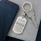 Soulmate Gift, Love Of My Life, Engraved Dog Tag Keychain