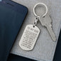 Dad Gift, The Man, Engraved Dog ag Keychain