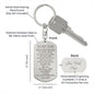 Son Gift, From Dad, Engraved Dog Tag Keychain