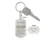 Soulmate Gift, Love Of My Life, Engraved Dog Tag Keychain