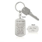 Dad Gift, The Man, Engraved Dog ag Keychain