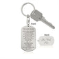 Son Gift, The Best Thing, Engraved Dog Tag Keychain