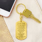 Son Gift, The Best Thing, Engraved Dog Tag Keychain