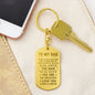 Dad Gift, The Man, Engraved Dog ag Keychain