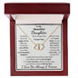 Daughter, I Squeezed This Necklace Really Tight, Everlasting Love Necklace, Holiday