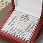 Daughter, I Squeezed This Necklace Really Tight, Everlasting Love Necklace, Holiday