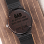 Dad Always Your Little Girl Wood Watch, Holiday