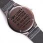 My Love Soulmate Engraved Wood Watch, Holiday