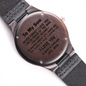 To Son Love Mom Engraved Wood Watch, Holiday