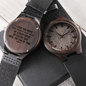 I love You More Engraved Wood Watch, Holiday