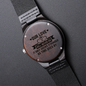 Our Love Will Never Die Engraved Wood Watch, Holiday
