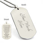 Son Gift, From Mom, The Best Thing, Engraved Dod Tag Necklace
