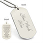 Son Gift, From Dad, The Best Thing, Engraved Dog Tag Necklace