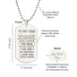 Dad Gift, The Man, Engraved Dog Tag Necklace
