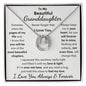 Granddaughter, I Squeezed This Necklace Really Tight, Lucky Charm Necklace, Holiday