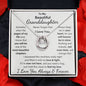 Granddaughter, I Squeezed This Necklace Really Tight, Lucky Charm Necklace, Holiday