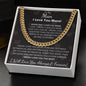 My Man, I Love You More, Cubin Link Chain, Valentine