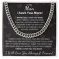 My Man, I Love You More, Cubin Link Chain, Valentine