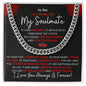 Soulmate, Find You Sooner and Love You Longer, Cubin Link Chain, Valentine