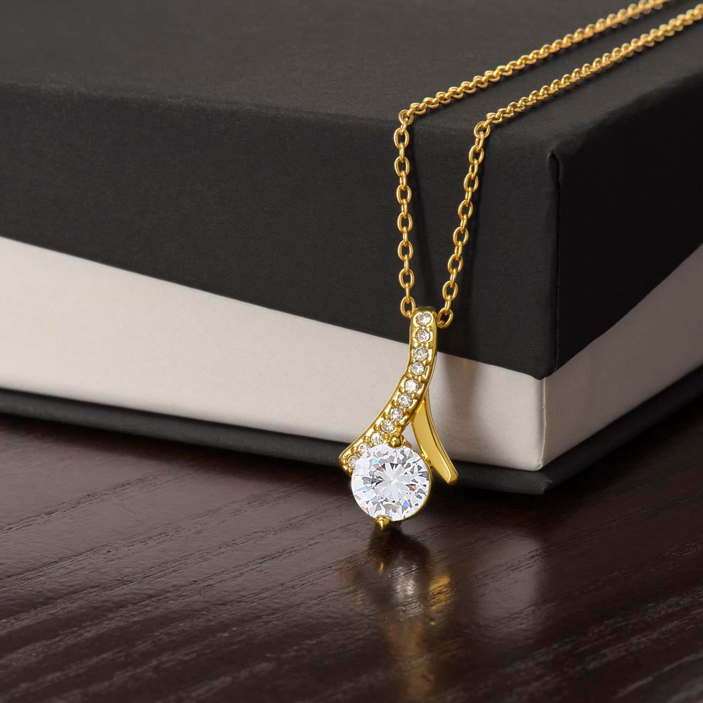 Granddaughter, I Squeezed This Necklace Really Tight, Alluring Beauty Necklace, Holiday