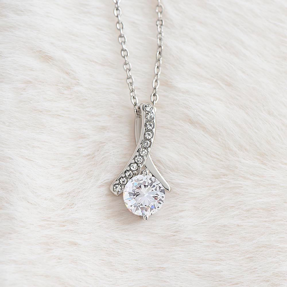 Granddaughter, I Squeezed This Necklace Really Tight, Alluring Beauty Necklace, Holiday
