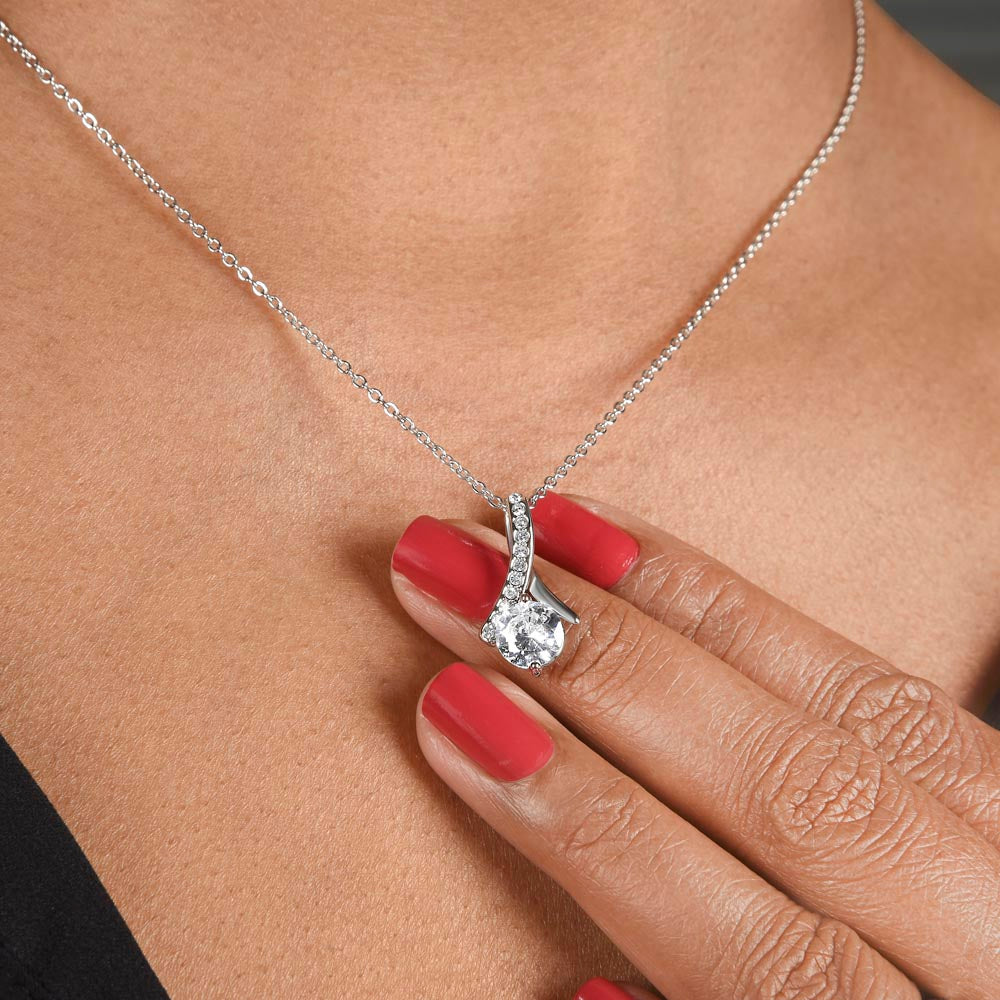 Granddaughter, I Squeezed This Necklace Really Tight, Alluring Beauty Necklace, Holiday