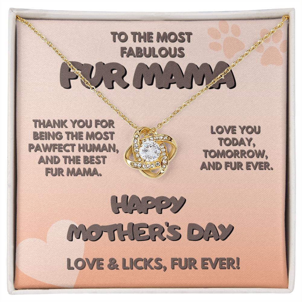 Fur Mama, Love Knot Necklace