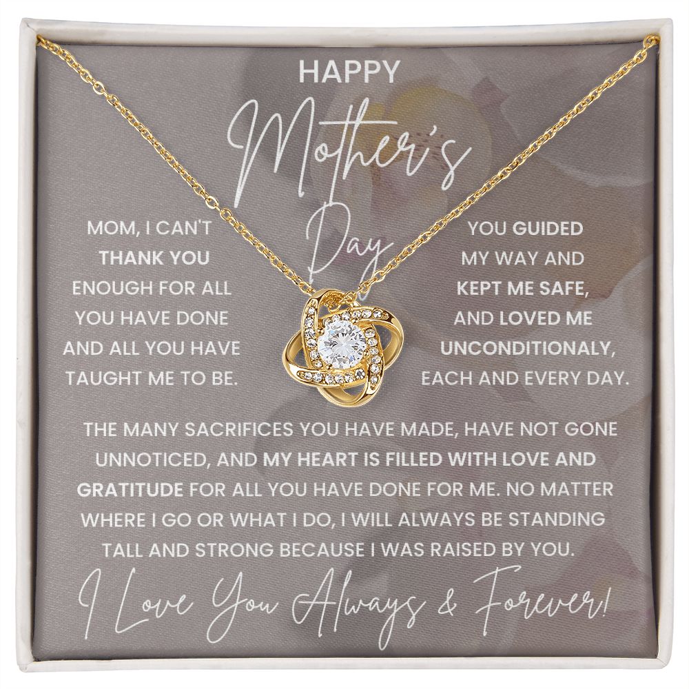 Mother Gift, Love Knot Necklace