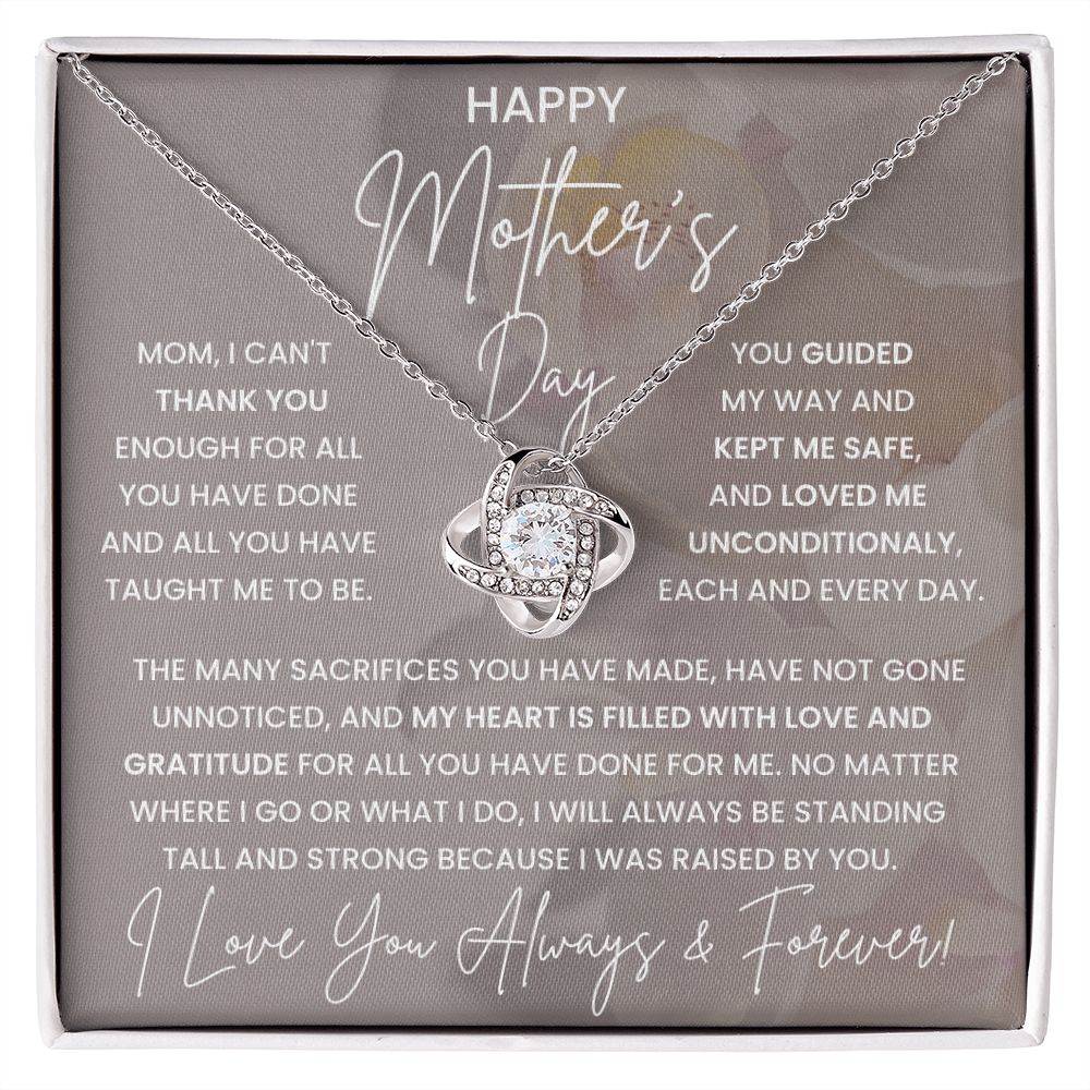 Mother Gift, Love Knot Necklace