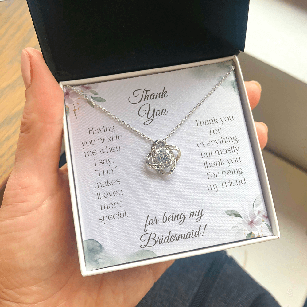 Bridesmaid Love Knot Necklace
