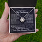 Soulmate, Love Of My Life, Love Knot Necklace, Valentine, Anniversary