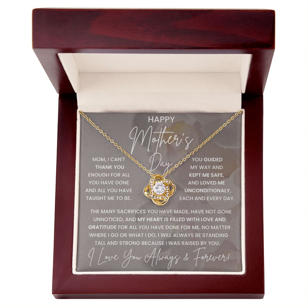 Mother Gift, Love Knot Necklace