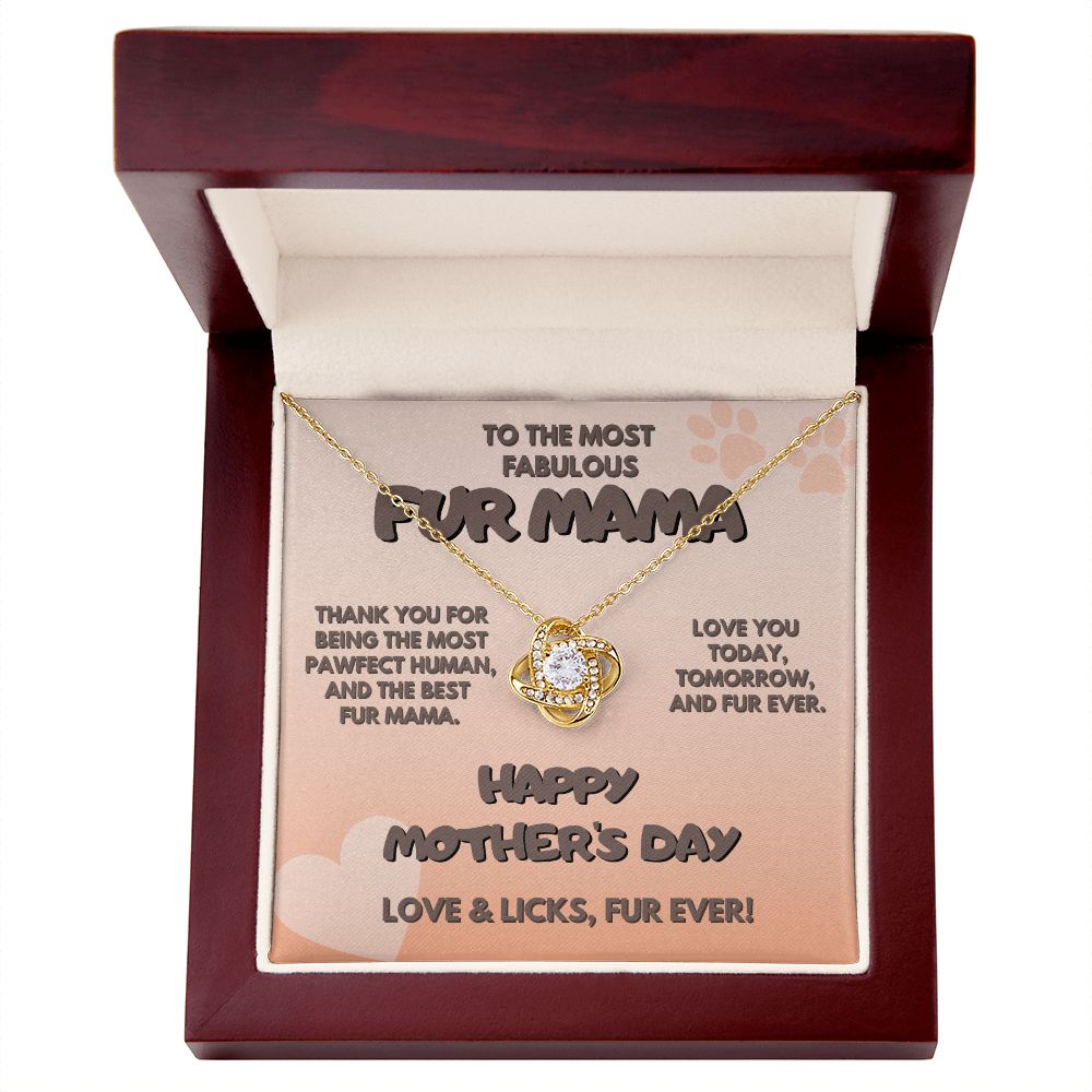 Fur Mama, Love Knot Necklace