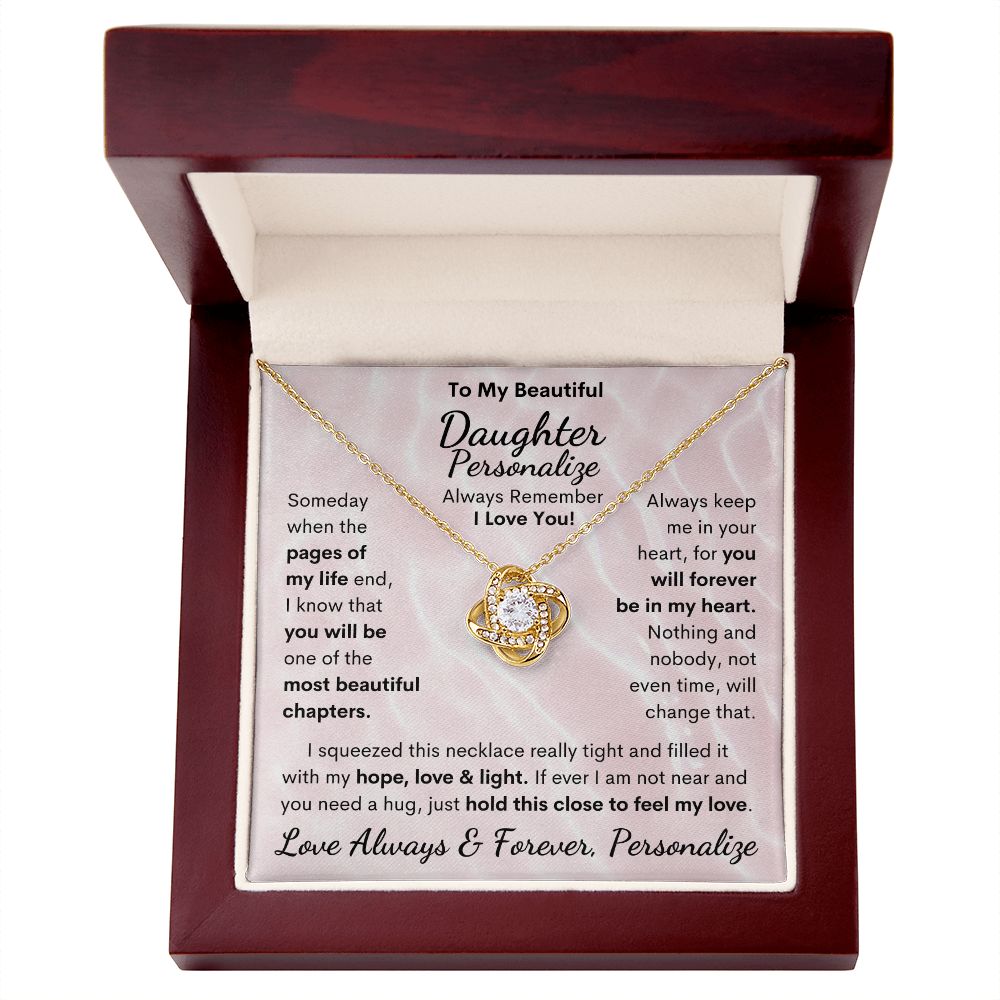 Daughter, Love Knot Knecklace