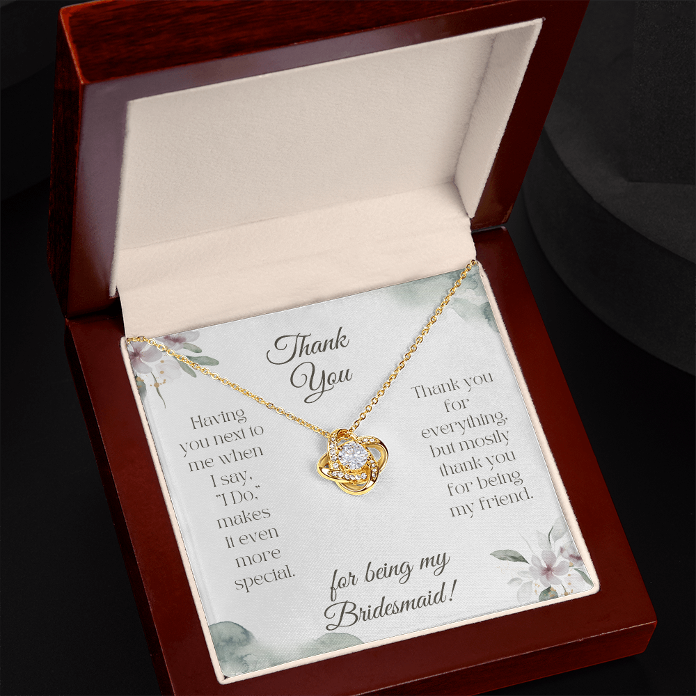Bridesmaid Love Knot Necklace