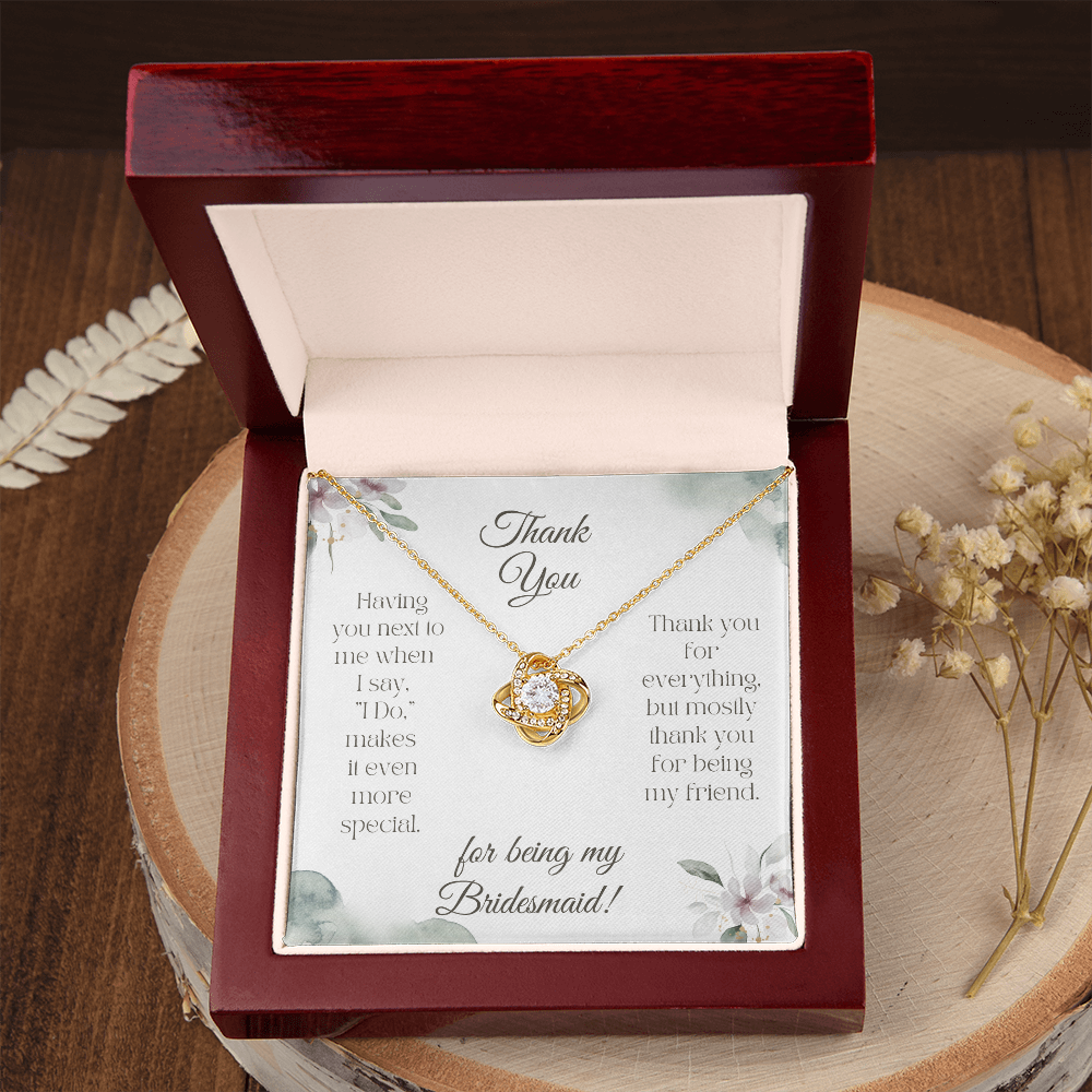 Bridesmaid Love Knot Necklace